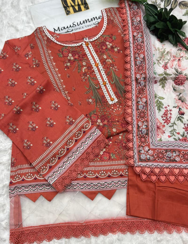 Mausammary Stitch Lawn 3PC