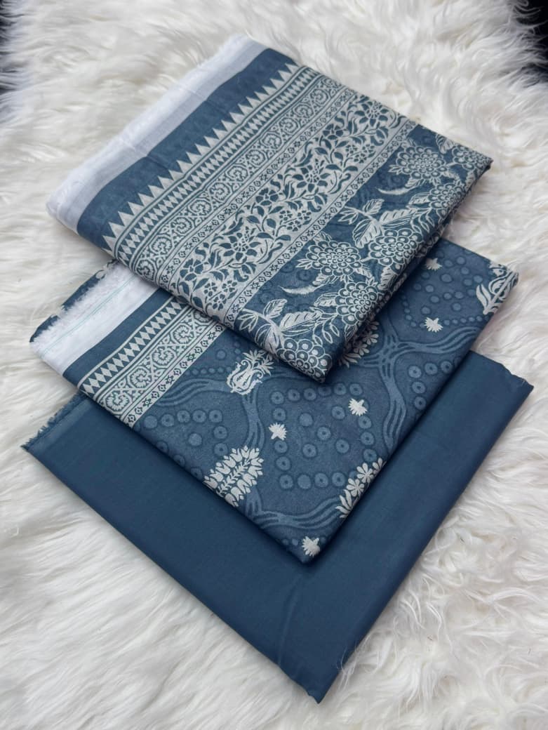 Safina Premium Lawn 3PC | Unstitched Suits