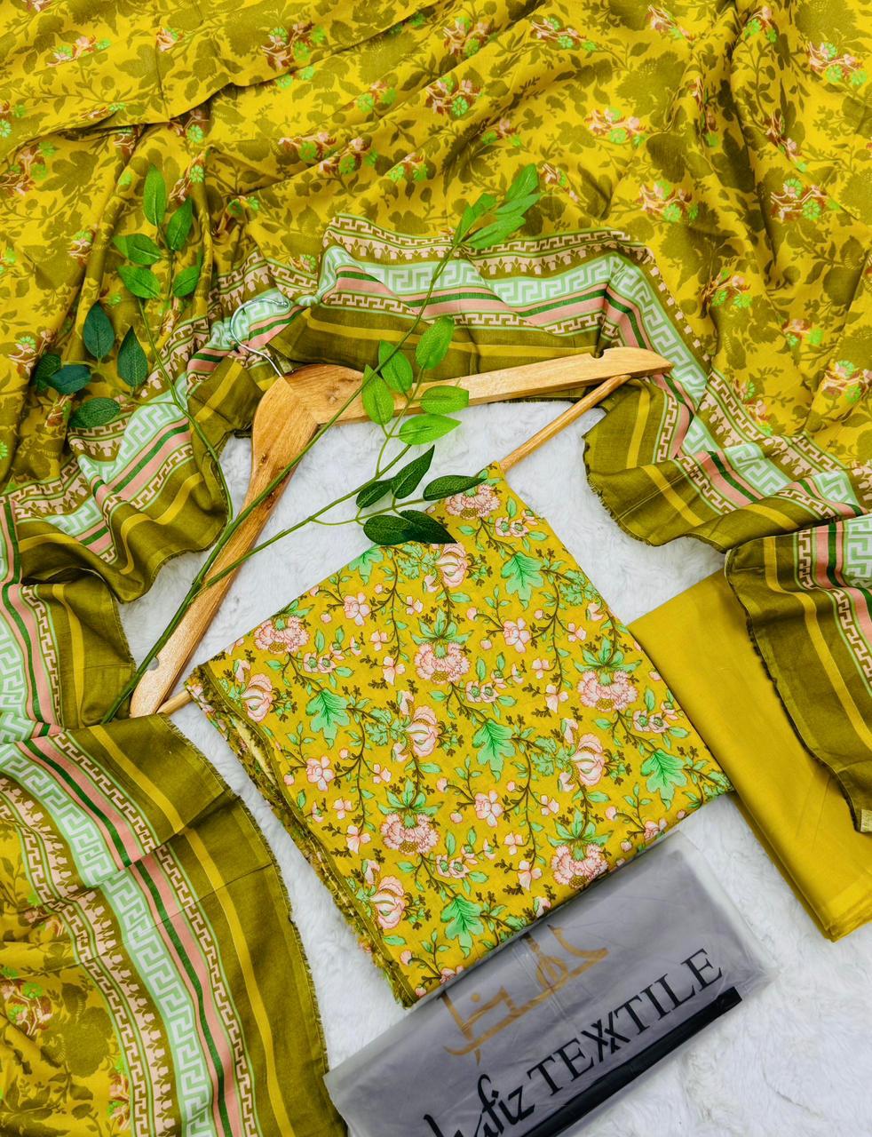 Al-Hafiz Textile Karachi Printed Lawn 3PC – Unstitched