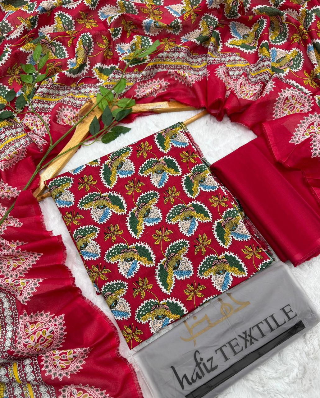 Al-Hafiz Textile Karachi Printed Lawn 3PC – Unstitched