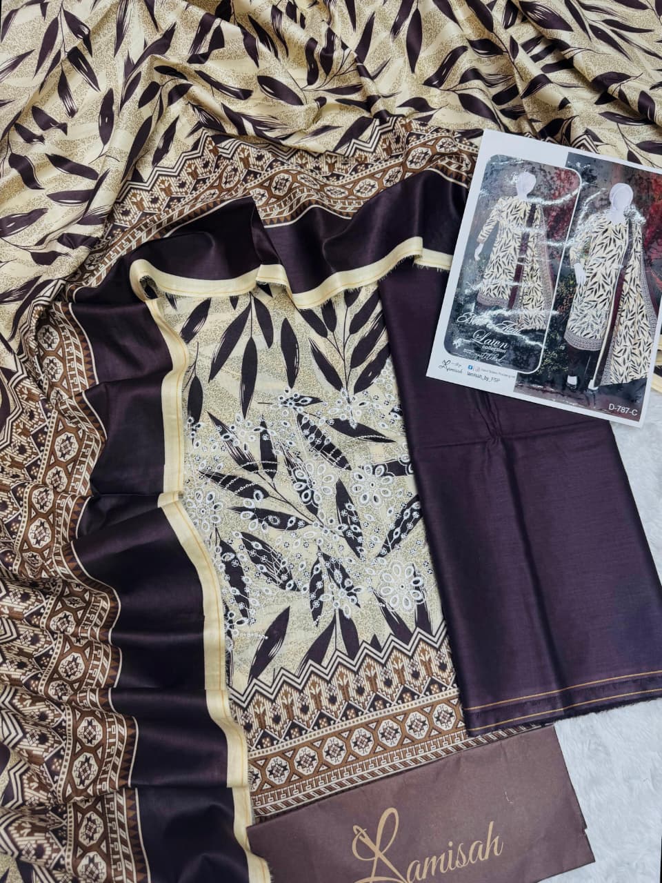 Noor e Azal Embroidered Lawn 3PC – Unstitched