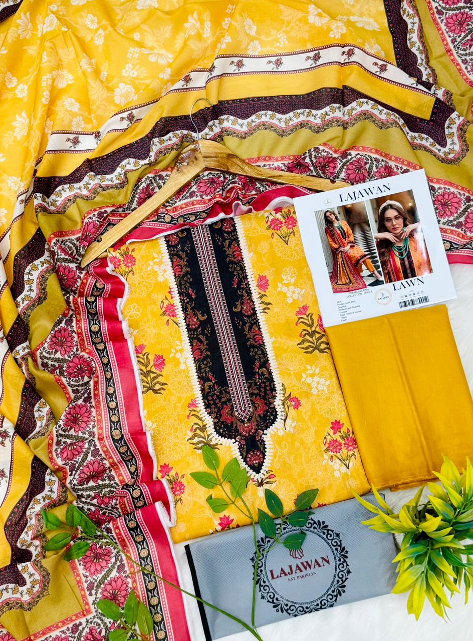 Lajawan Print Lawn 2026 3PC