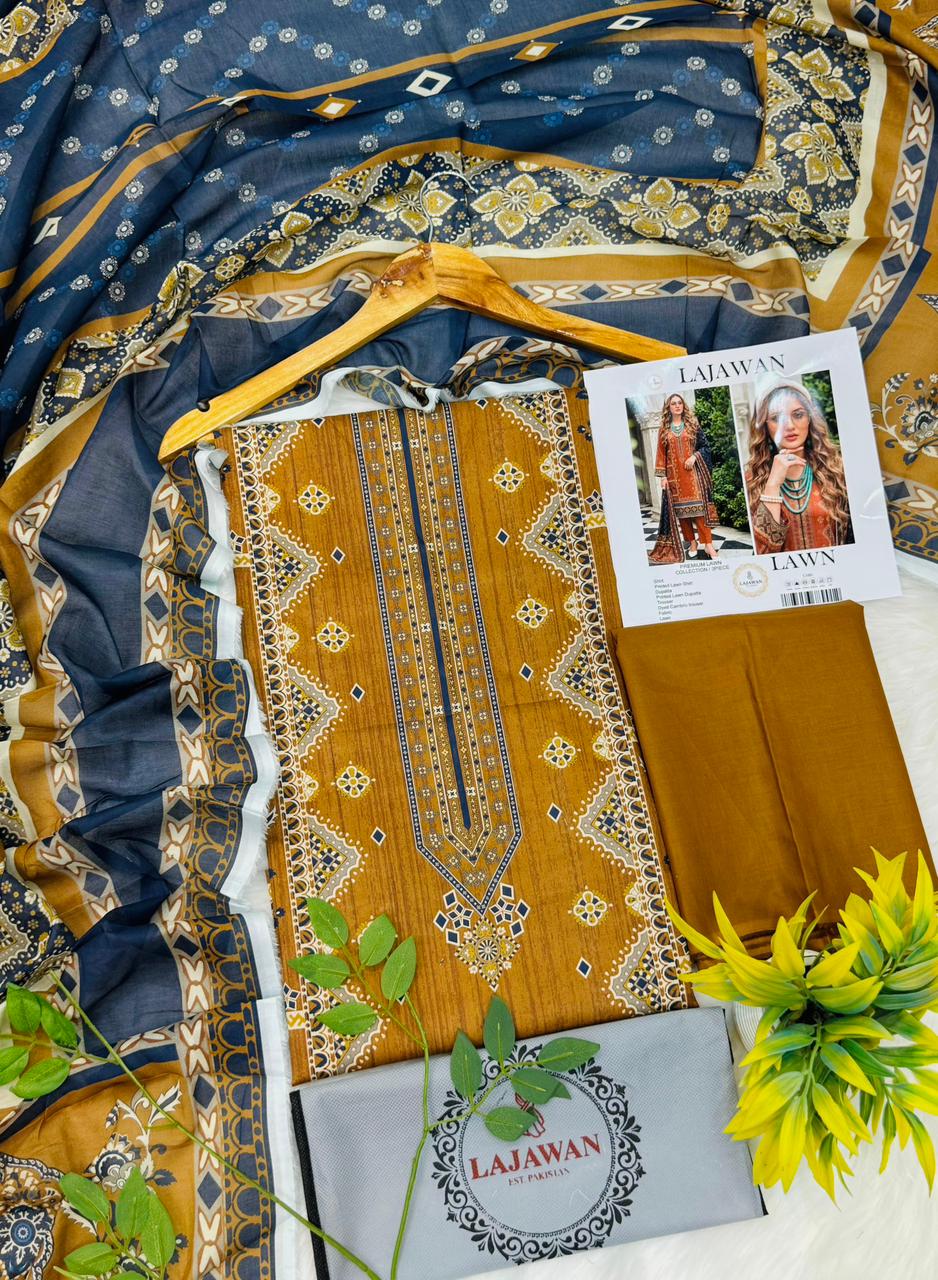 Lajawan Print Lawn 2026 3PC