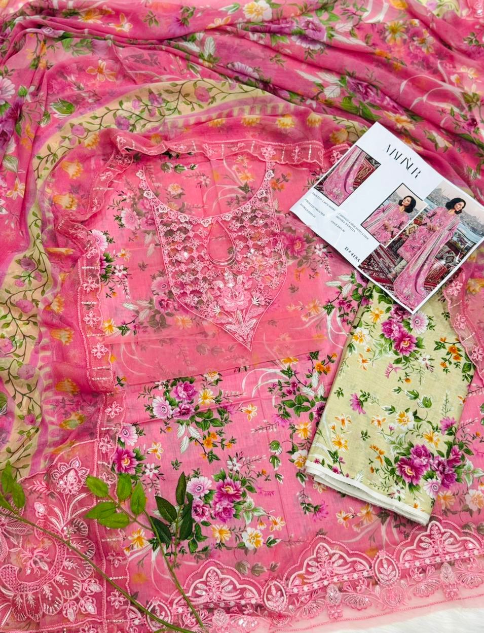 Aleena's Embroidered Lawn 3PC