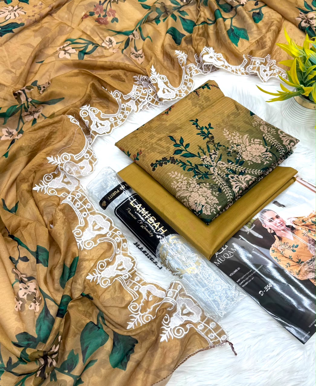LAMISAH Muqam Luxury Emb Lawn Vol-1