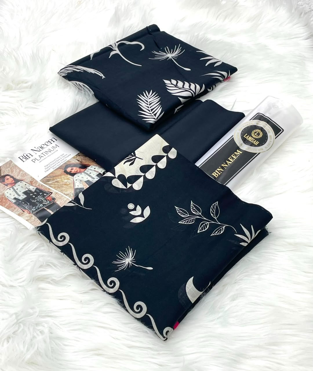 Bin Naeem Platinum 3PC Printed Lawn