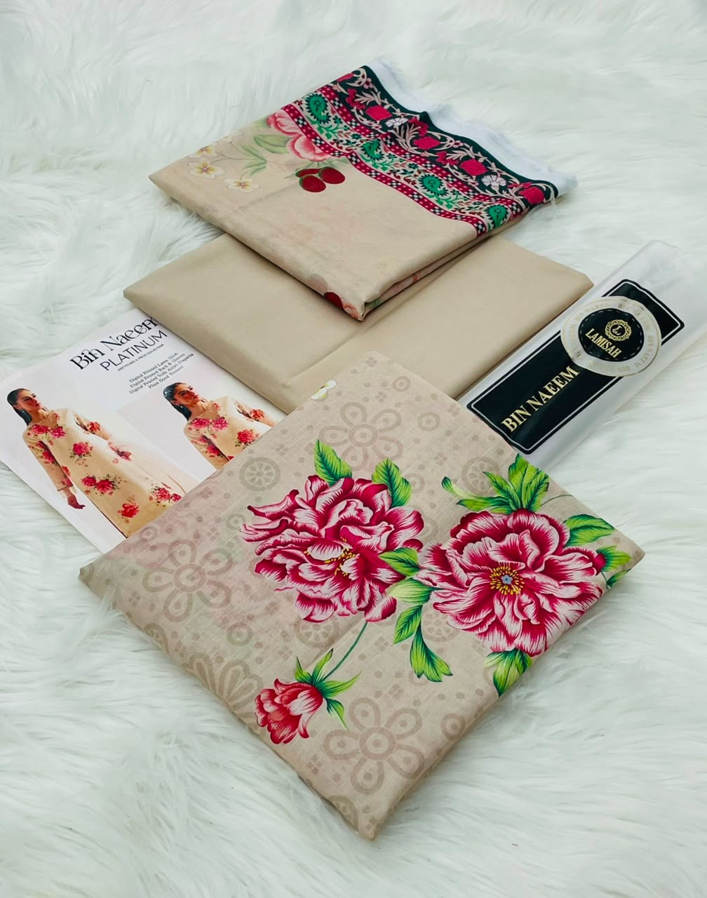 Bin Naeem Platinum 3PC Printed Lawn
