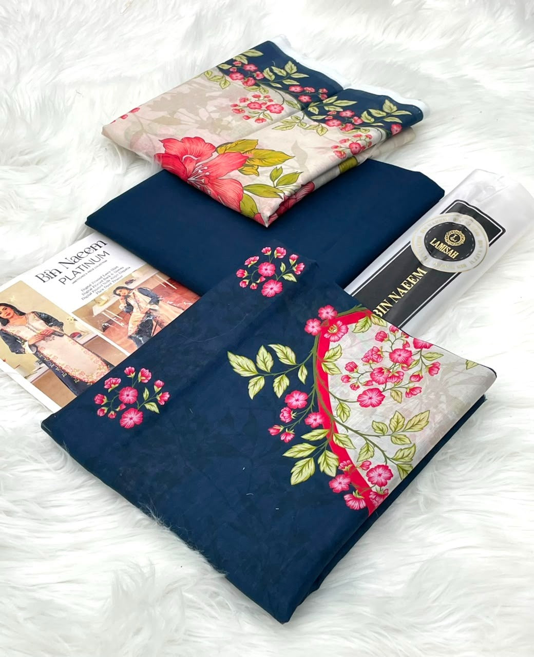 Bin Naeem Platinum 3PC Printed Lawn