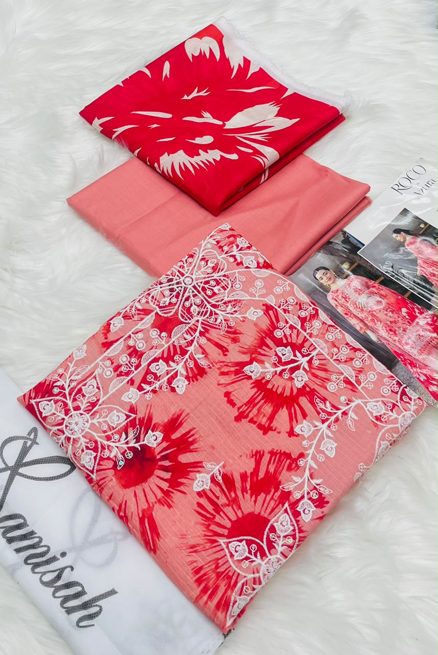Roco Azura Embroidered 3PC Lawn