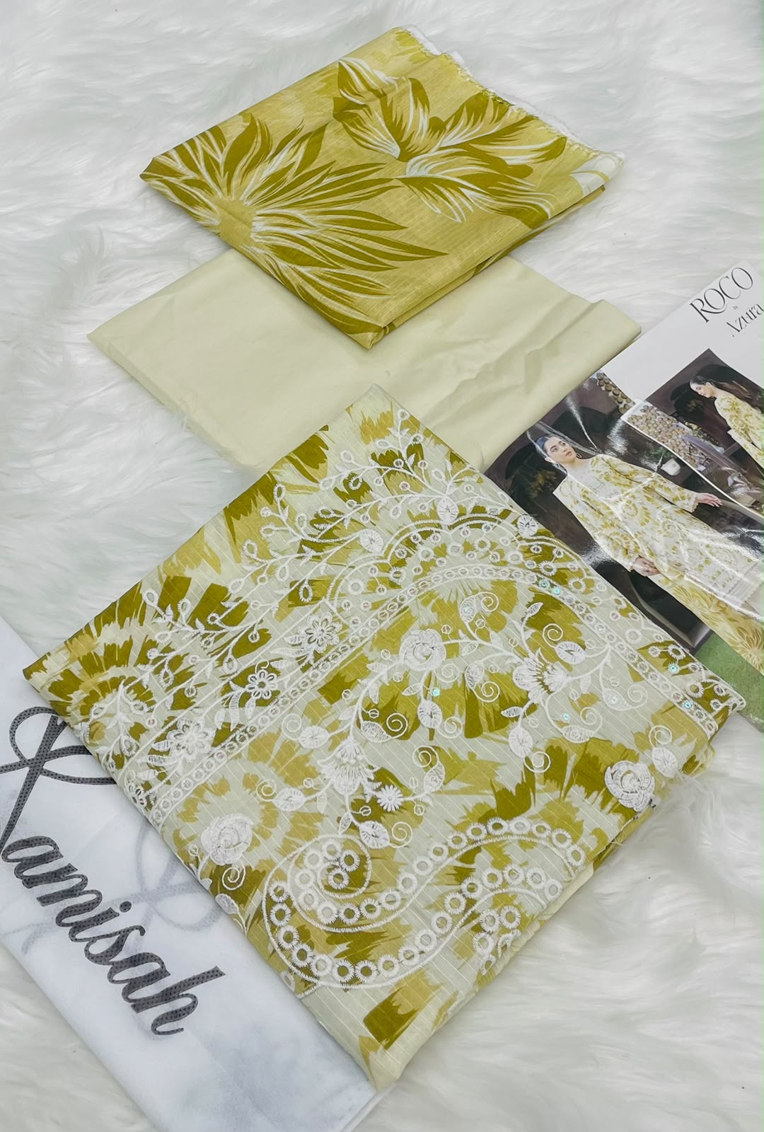 Roco Azura Embroidered 3PC Lawn
