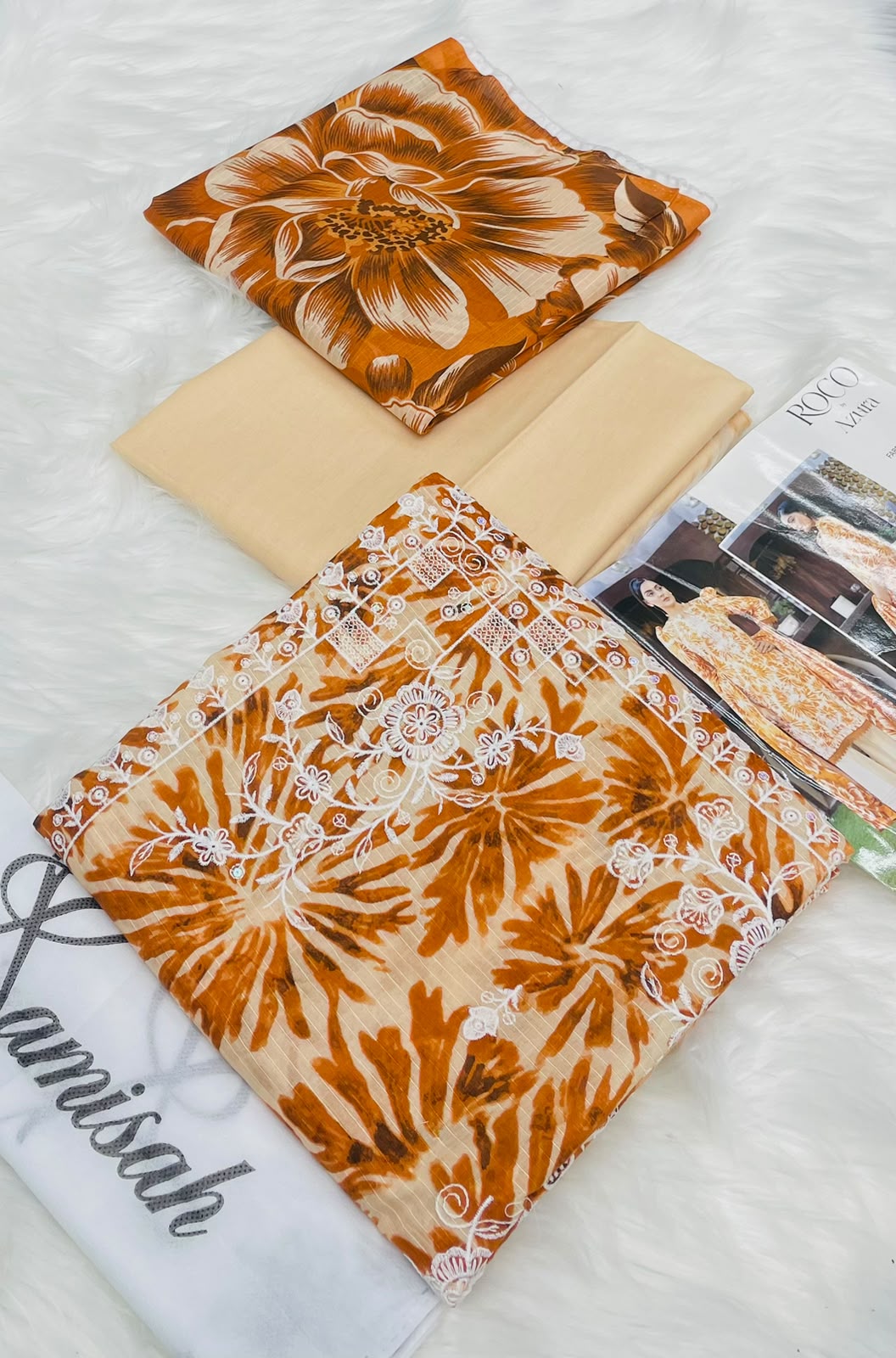Roco Azura Embroidered 3PC Lawn