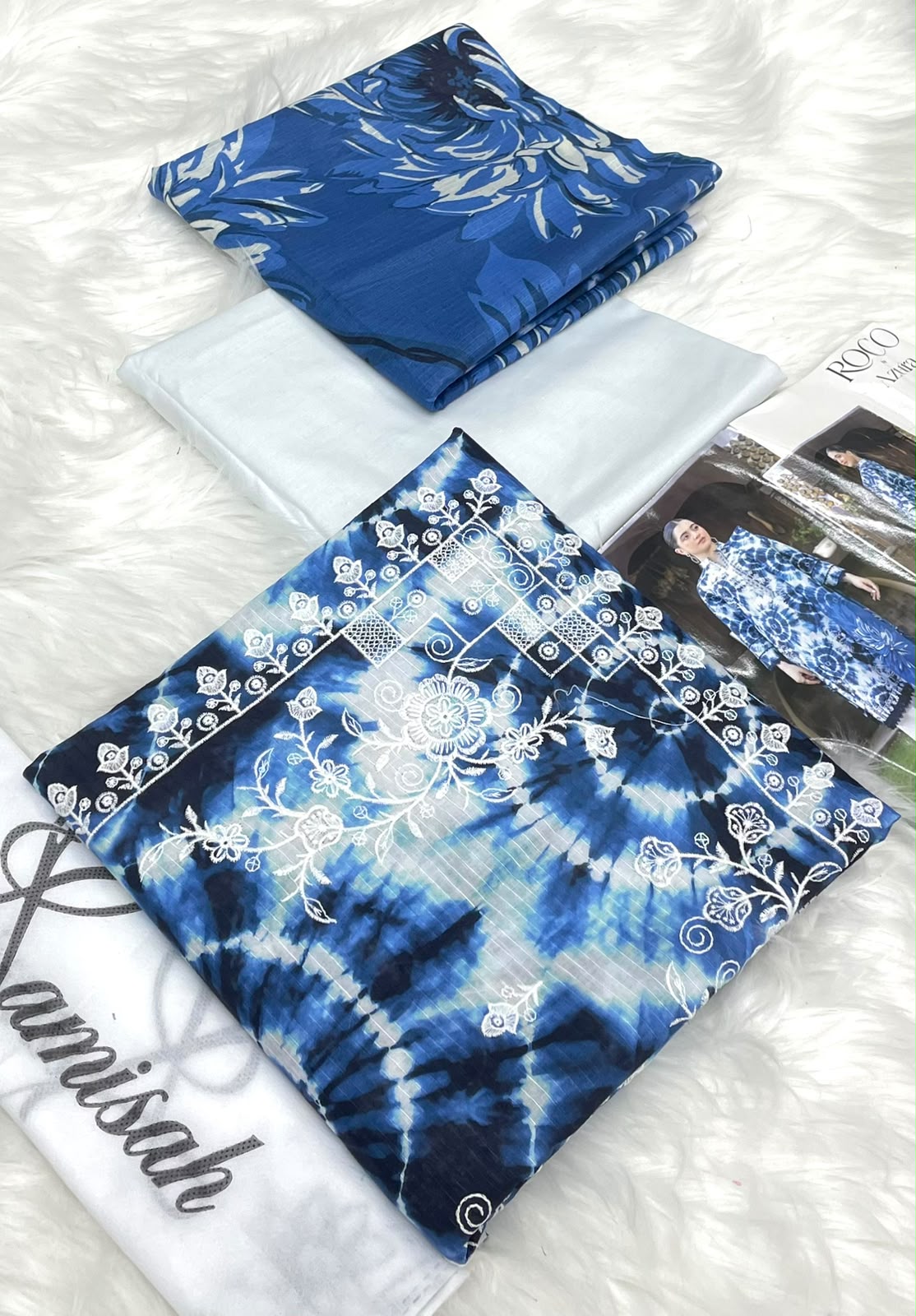 Roco Azura Embroidered 3PC Lawn