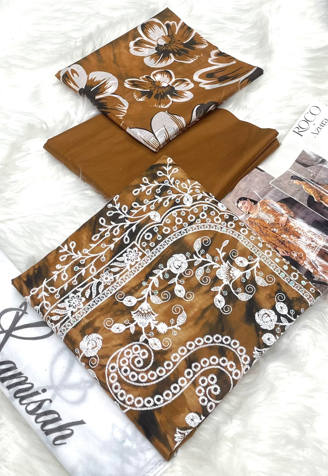 Roco Azura Embroidered 3PC Lawn
