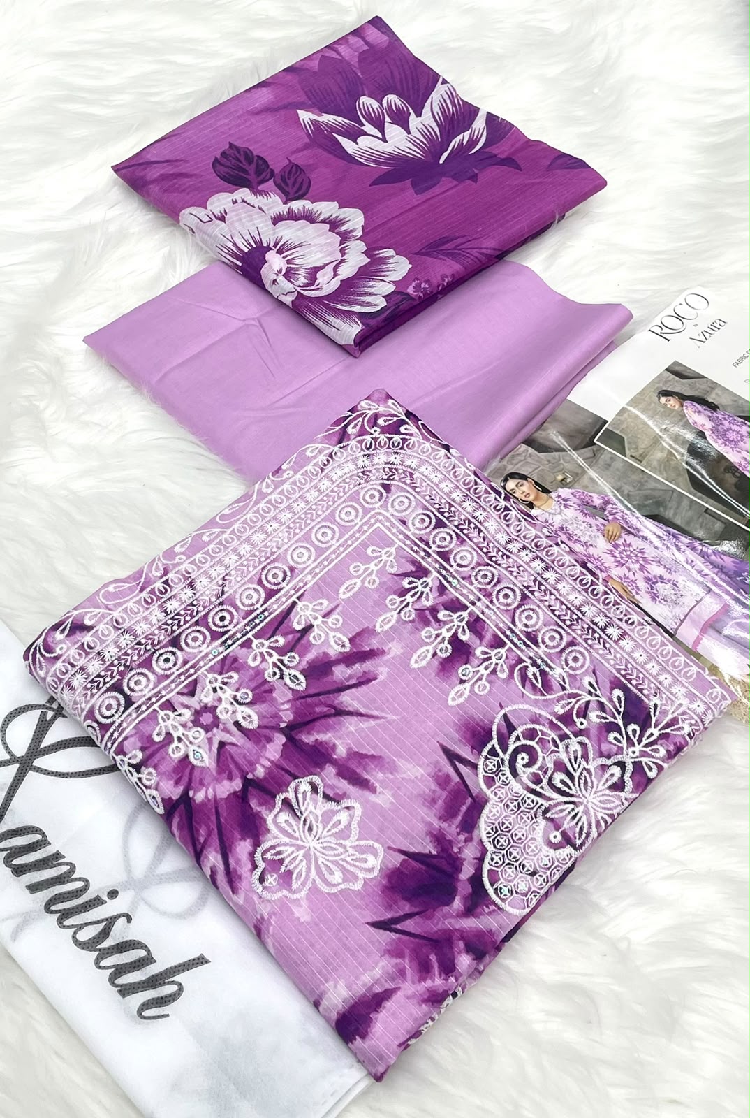 Roco Azura Embroidered 3PC Lawn