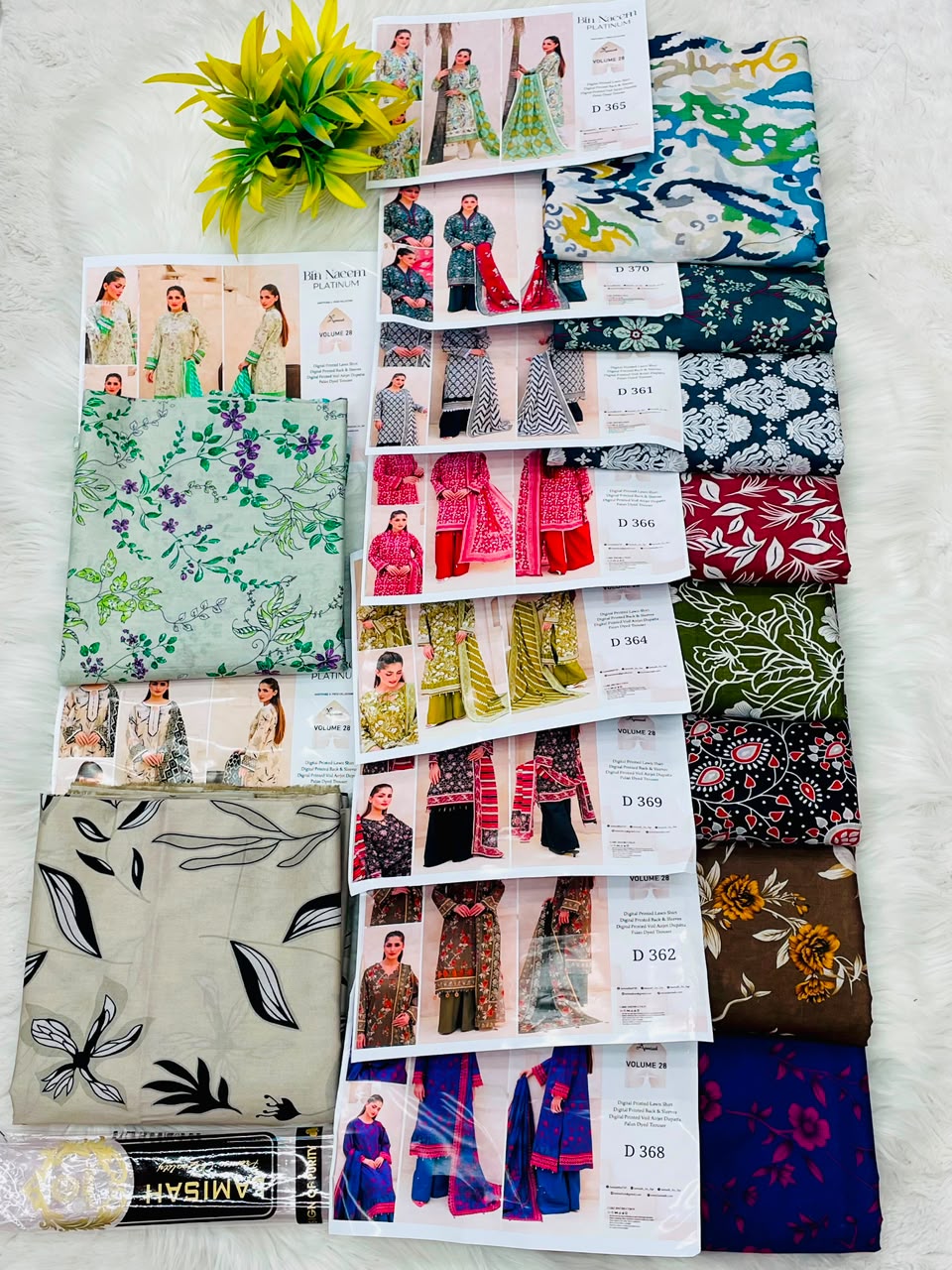 Bin Naeem Platinum Vol-28 3PC Printed Lawn
