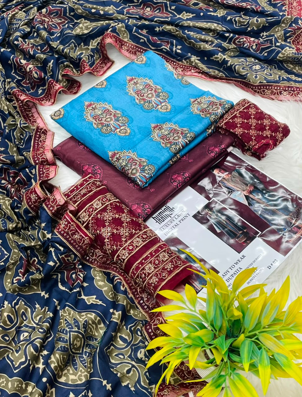 Humjoli Luxury Lawn Digital Print 3PC