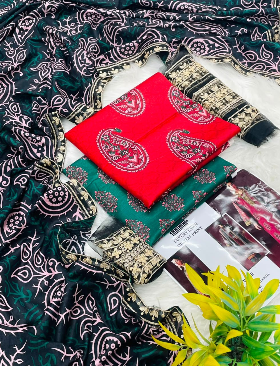 Humjoli Luxury Lawn Digital Print 3PC