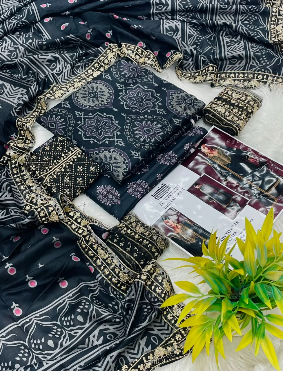 Humjoli Luxury Lawn Digital Print 3PC