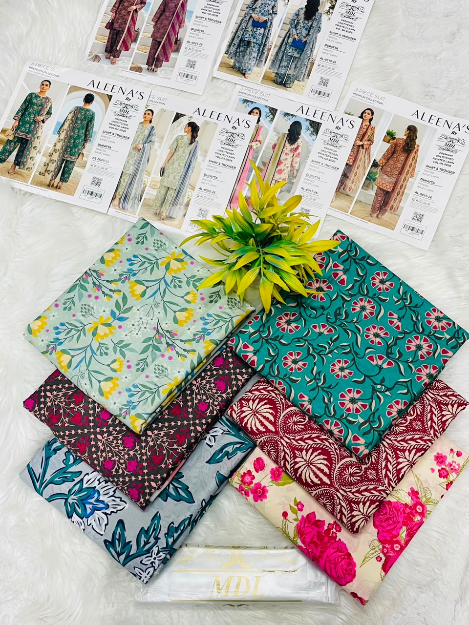 Aleena's by MDL Premium Unstitched Lawn Vol-04 2026 – 3PC
