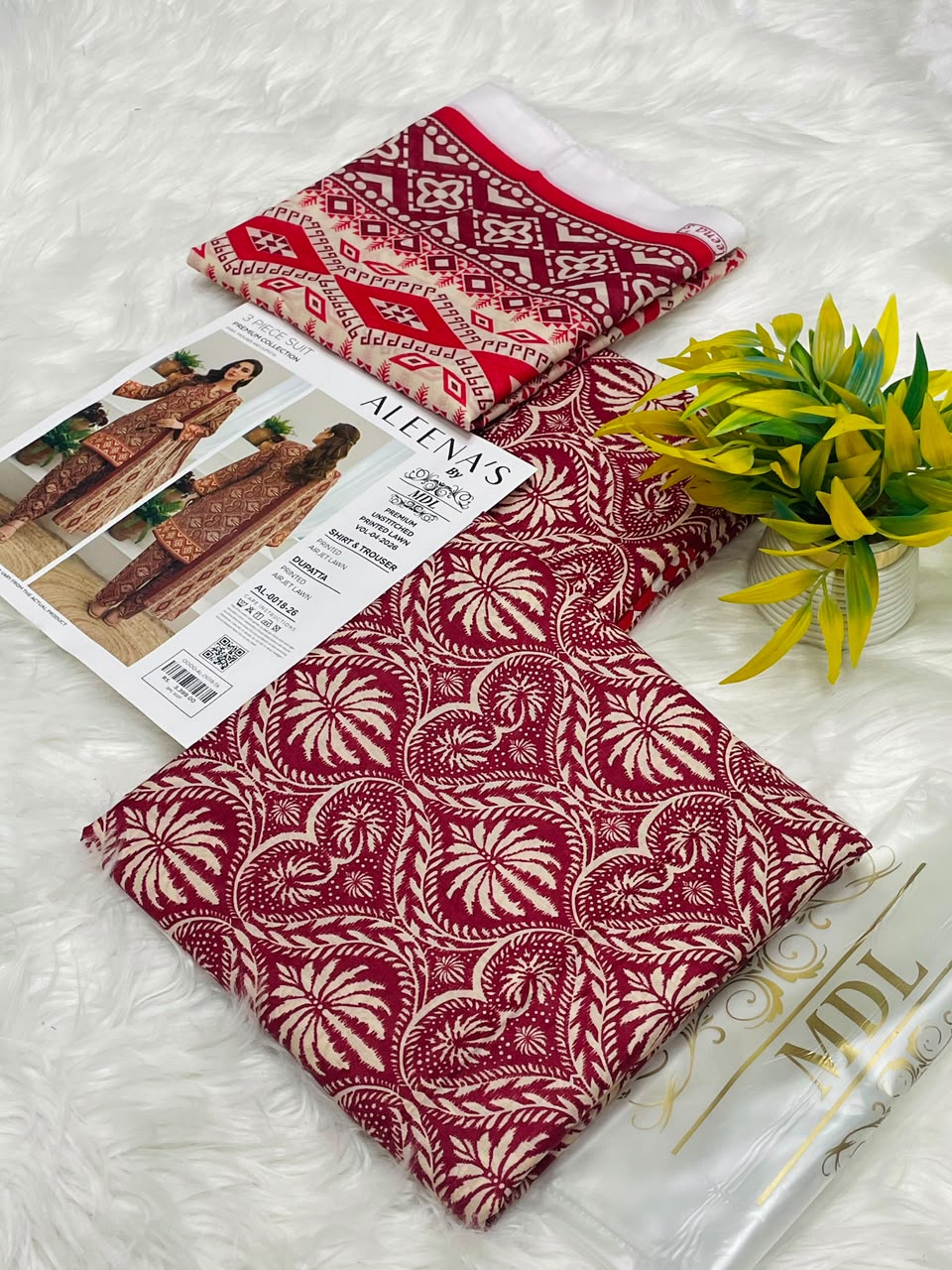 Aleena's by MDL Premium Unstitched Lawn Vol-04 2026 – 3PC