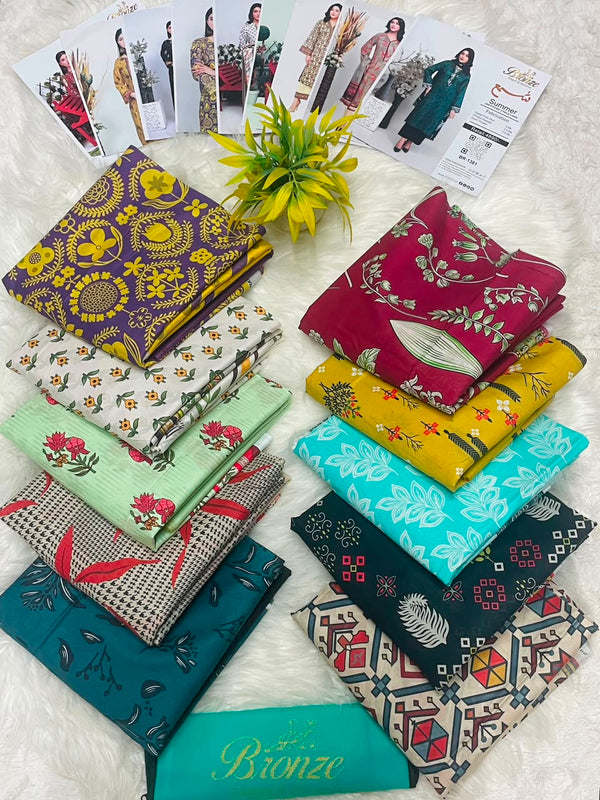 Bronze by Shama Printed Lawn 3PC – Latest Volume 2026