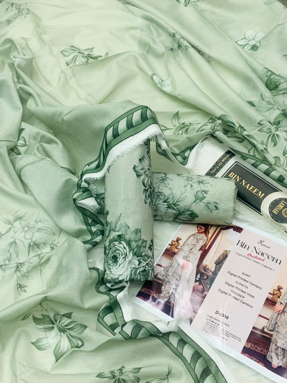 Bin Naeem Orchard – Digital Printed Cambric 3PC