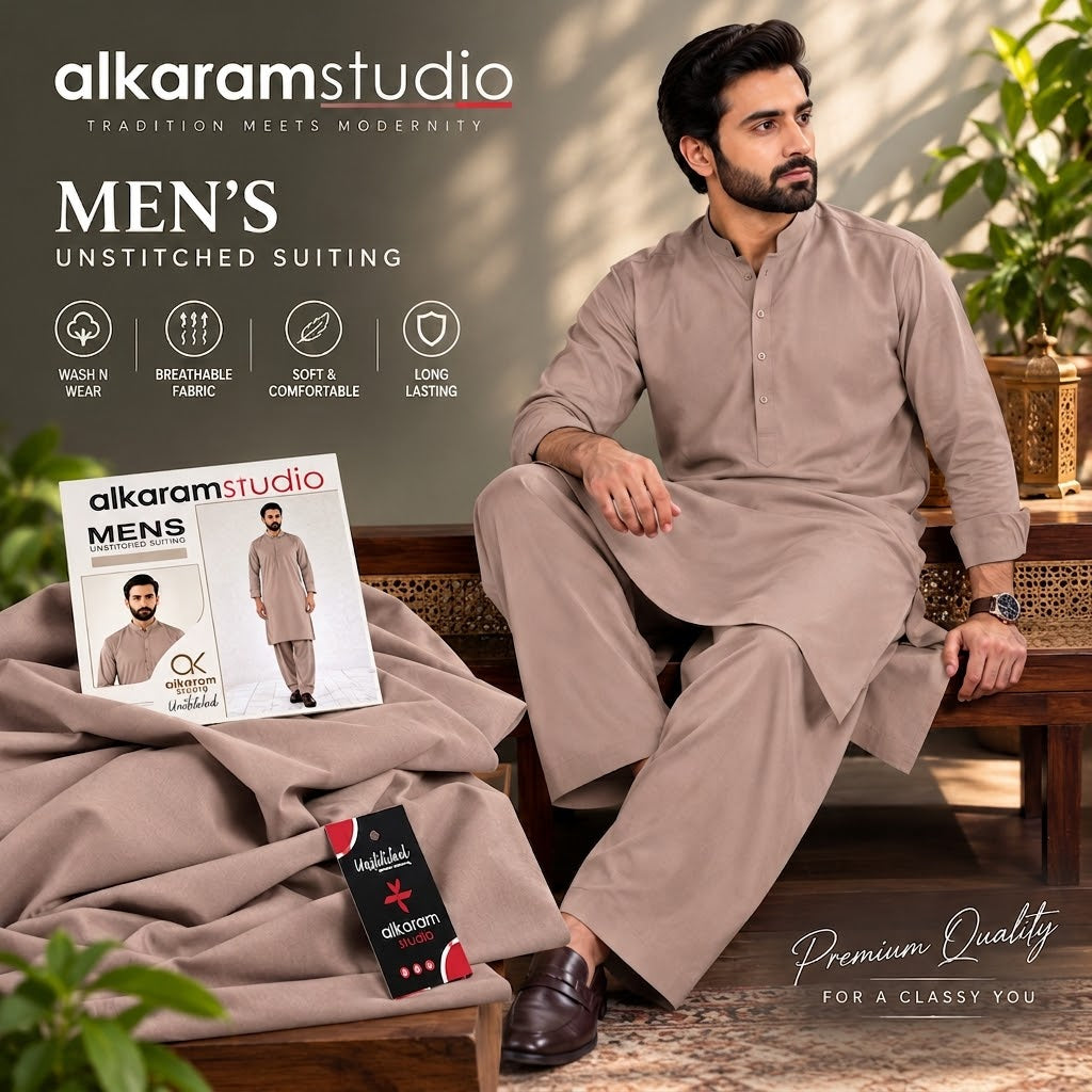 Alkaram Studio Men's Wash &Wear