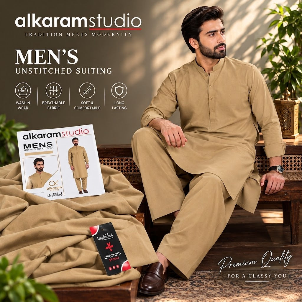 Alkaram Studio Men's Wash &Wear