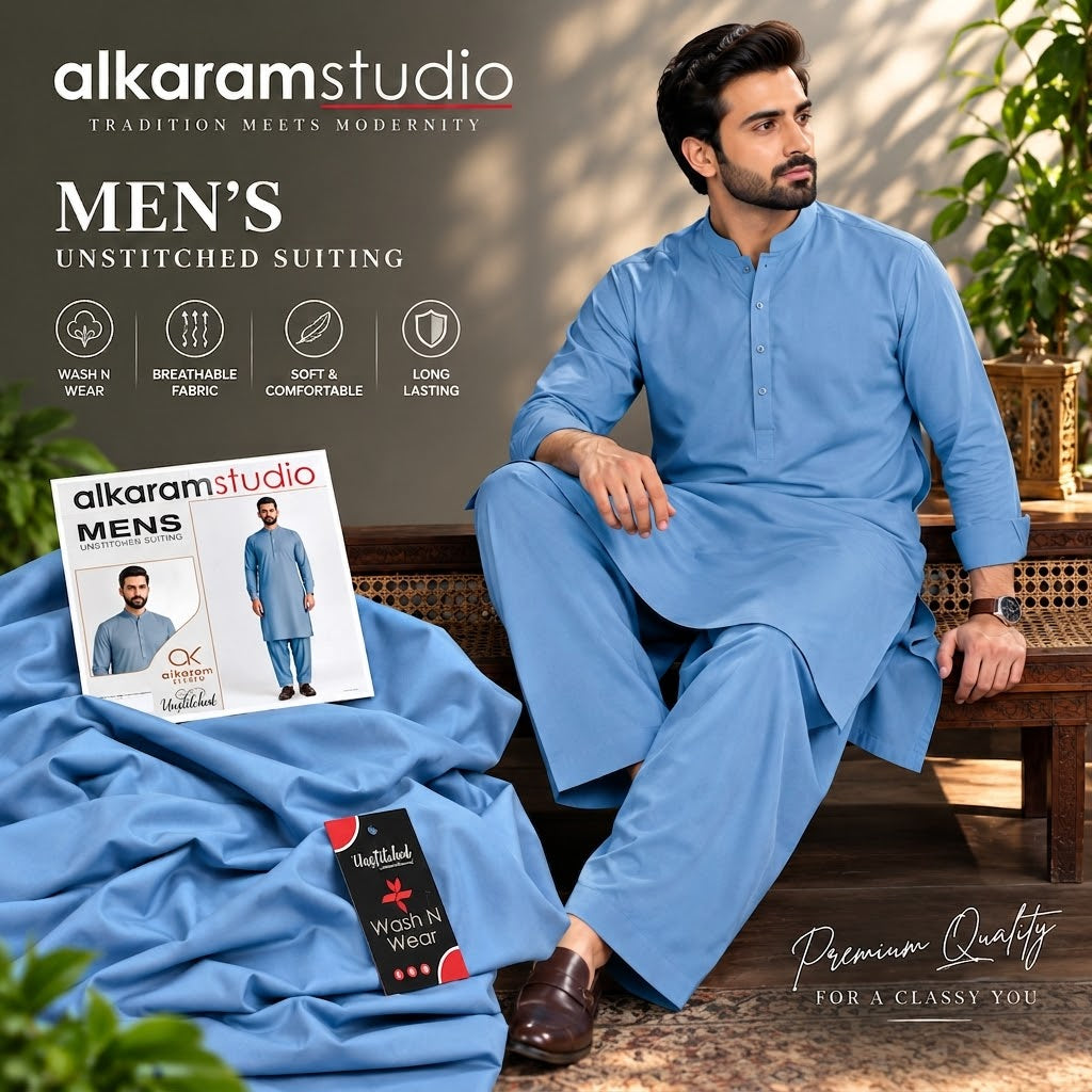 Alkaram Studio Men's Wash &Wear