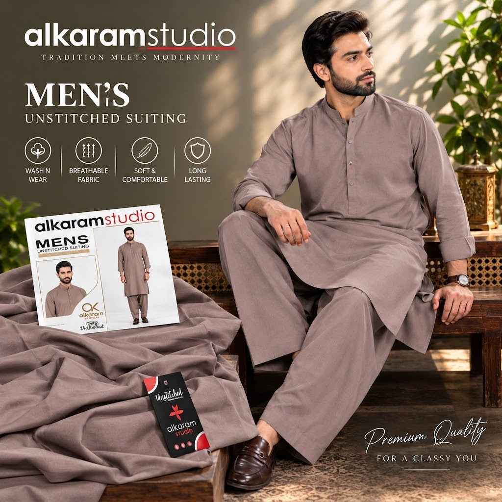 Alkaram Studio Men's Wash &Wear