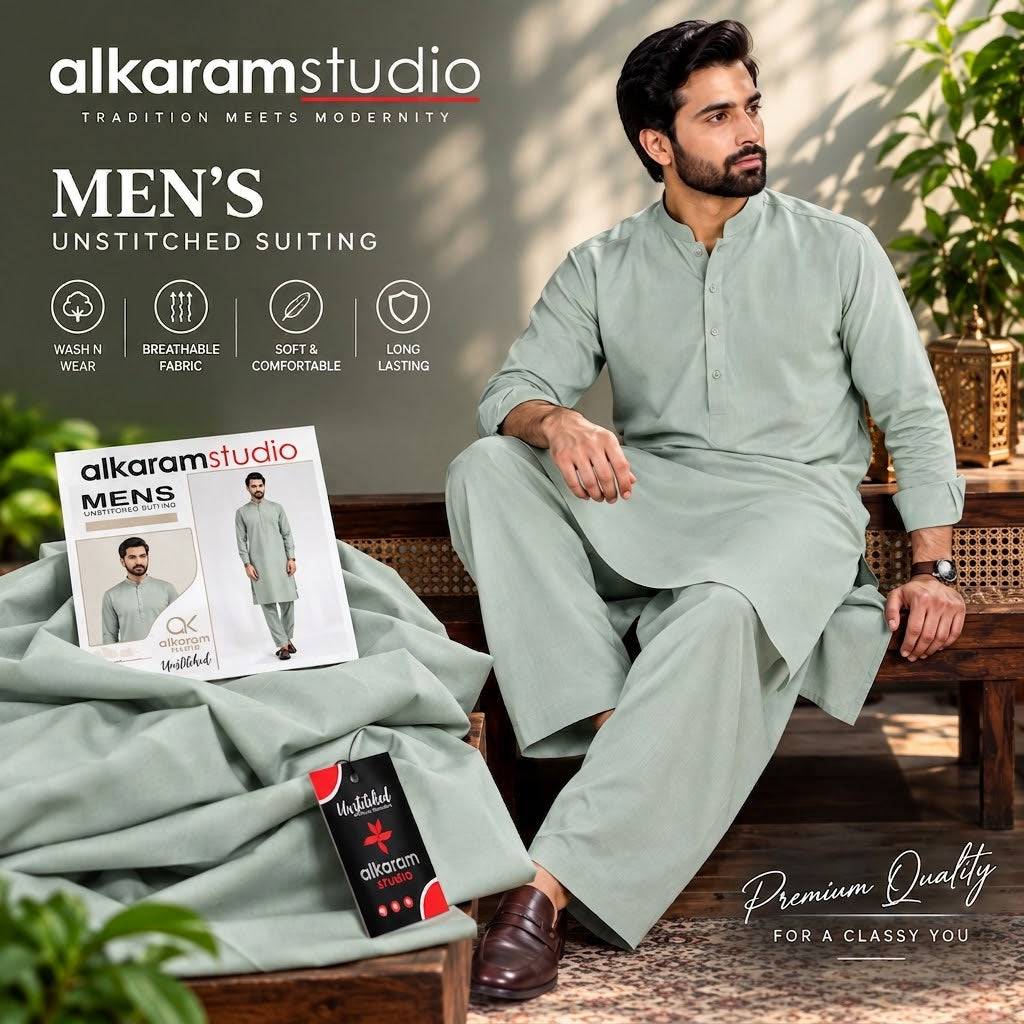 Alkaram Studio Men's Wash &Wear