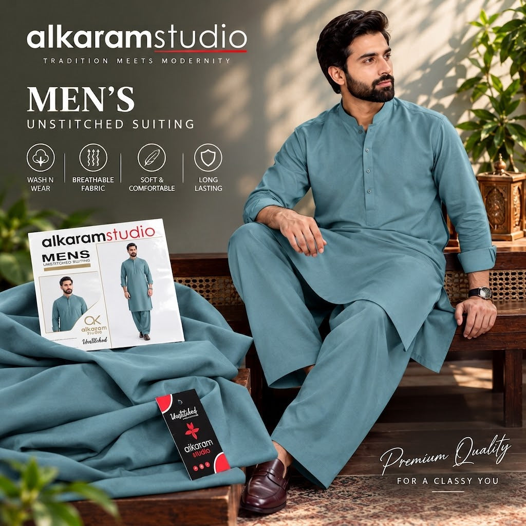 Alkaram Studio Men's Wash &Wear