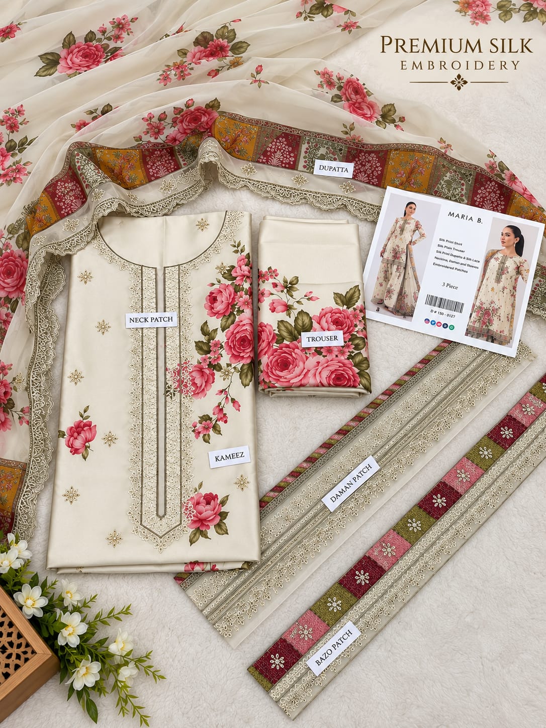 Mix Brands Lux Silk Emb 3PC Collection 2026