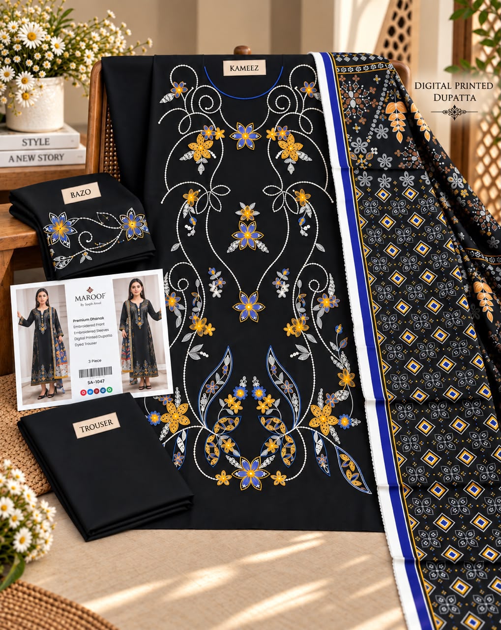 Mix Brand Luxury Dhanak Emb 3PC Winter Collection 2026