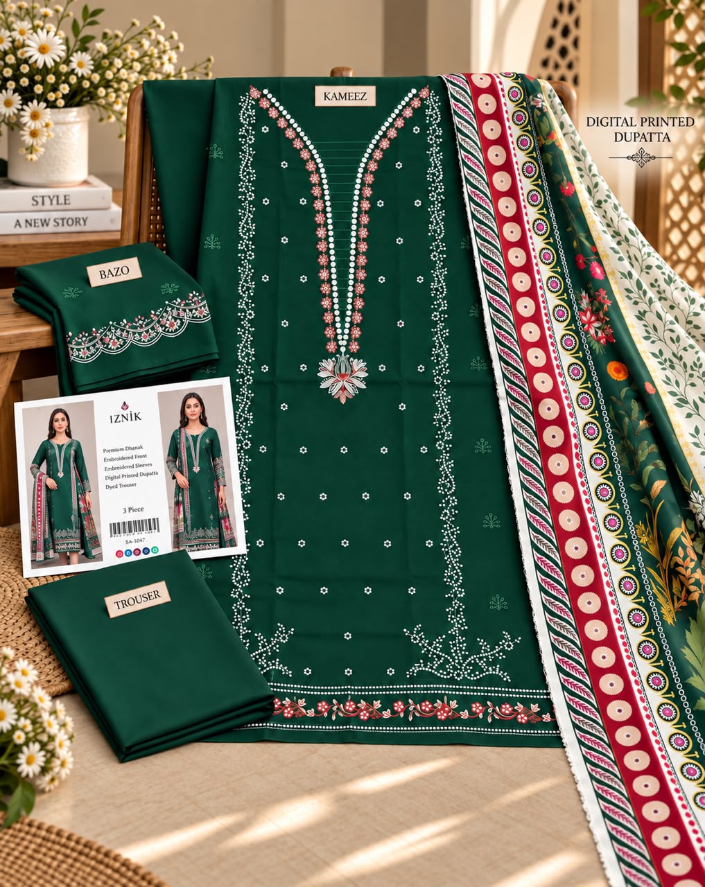 Mix Brand Luxury Dhanak Emb 3PC Winter Collection 2026
