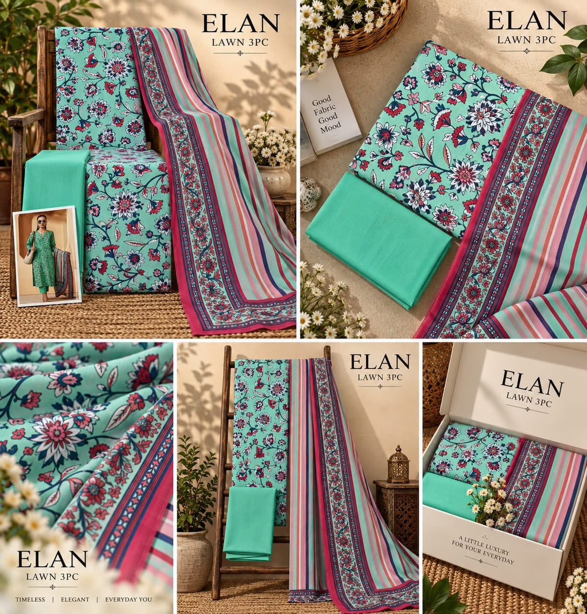 Elaan Premium Lawn 3PC Collection 2026