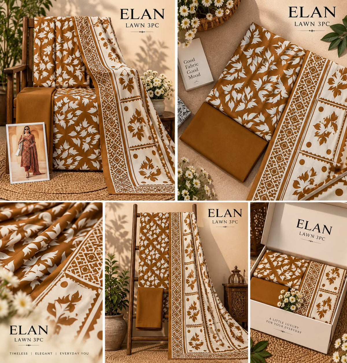 Elaan Premium Lawn 3PC Collection 2026