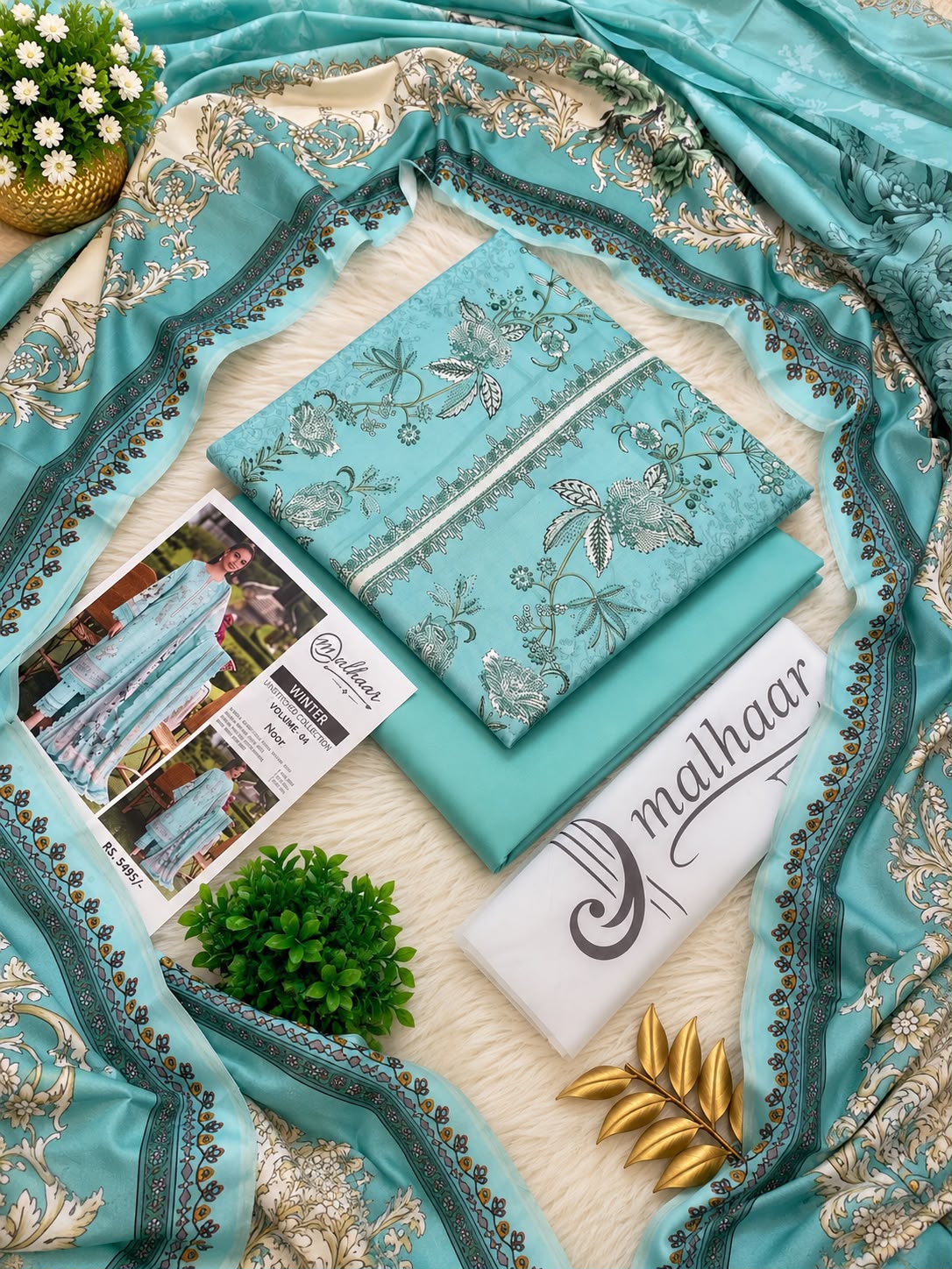 Malhaar Premium Printed Linen 4PC Winter Collection 2026-27