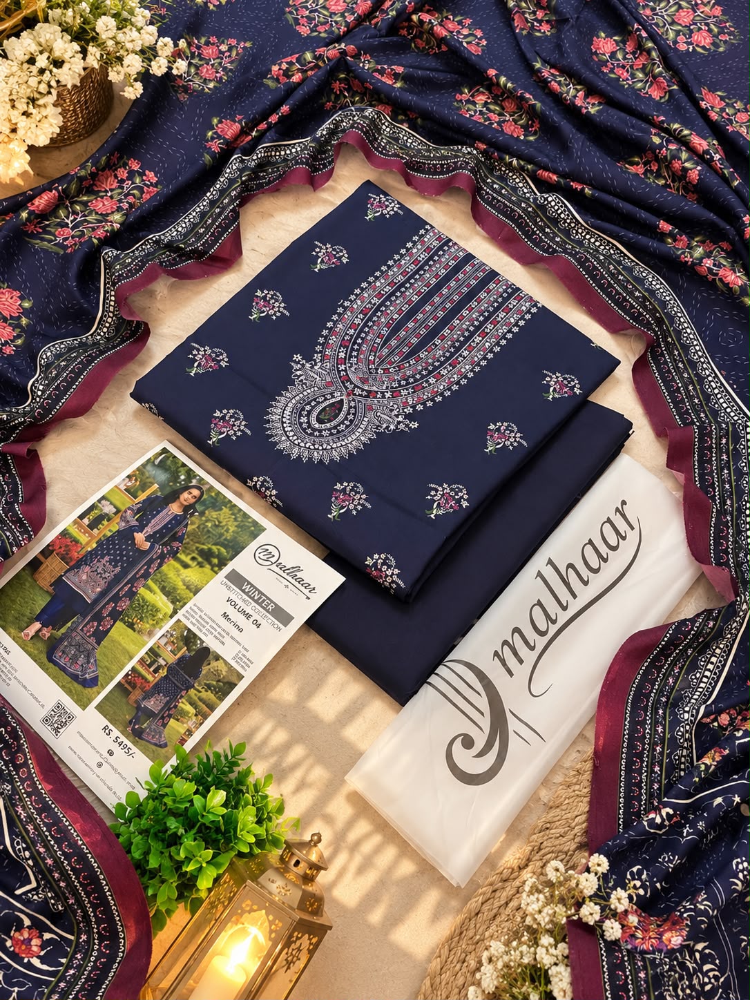 Malhaar Premium Printed Linen 4PC Winter Collection 2026-27
