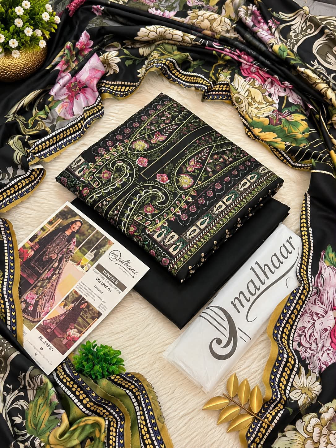 Malhaar Premium Printed Linen 4PC Winter Collection 2026-27