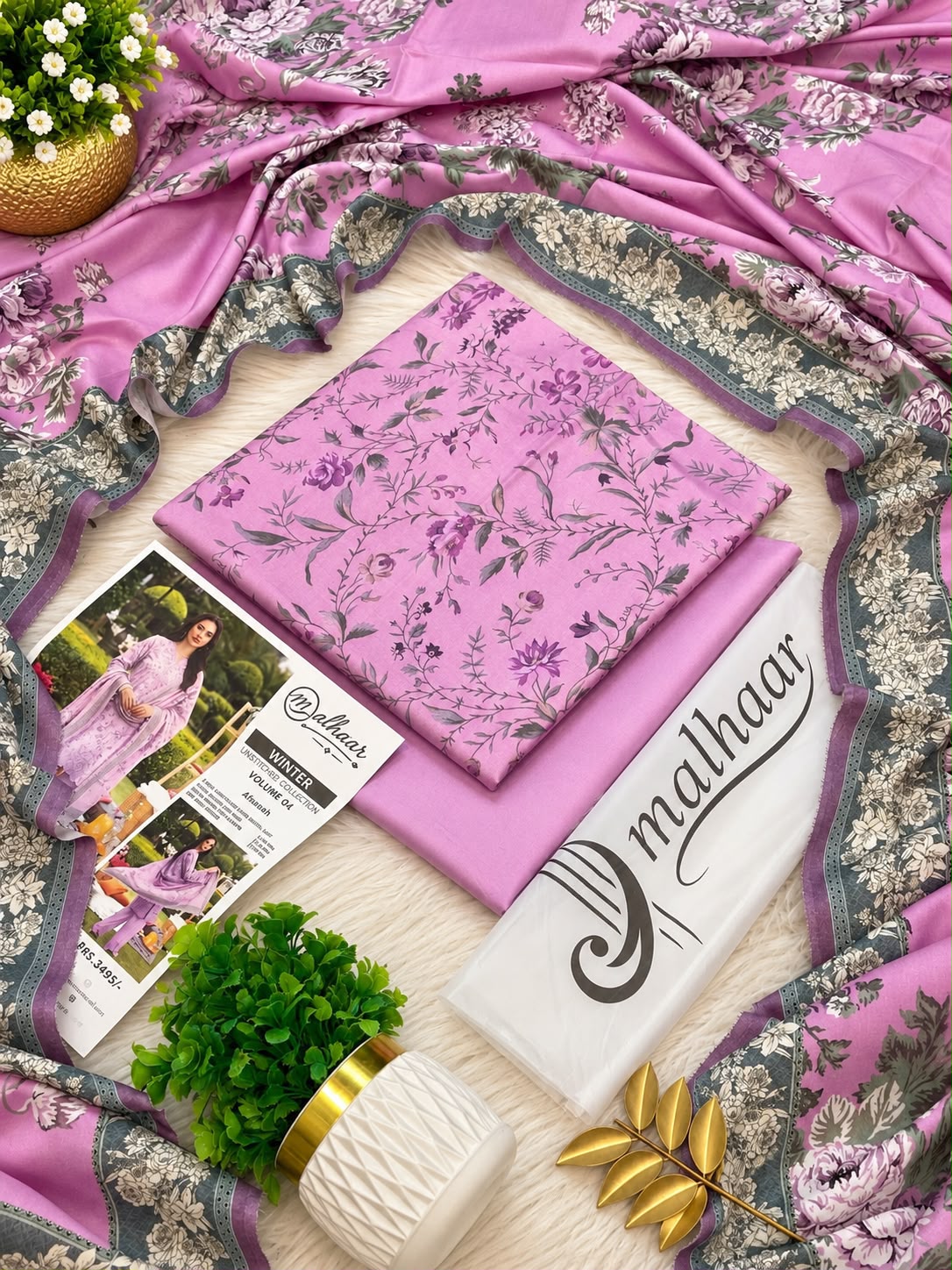 Malhaar Premium Printed Linen 4PC Winter Collection 2026-27