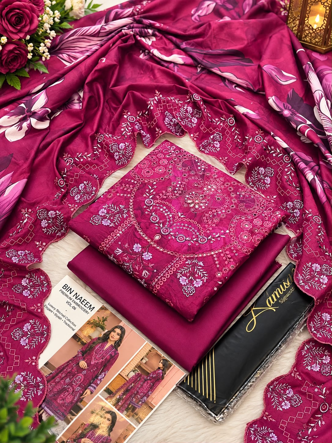 Lamisah Bin Naeem Royal Embroidery Cambric Collection 2026