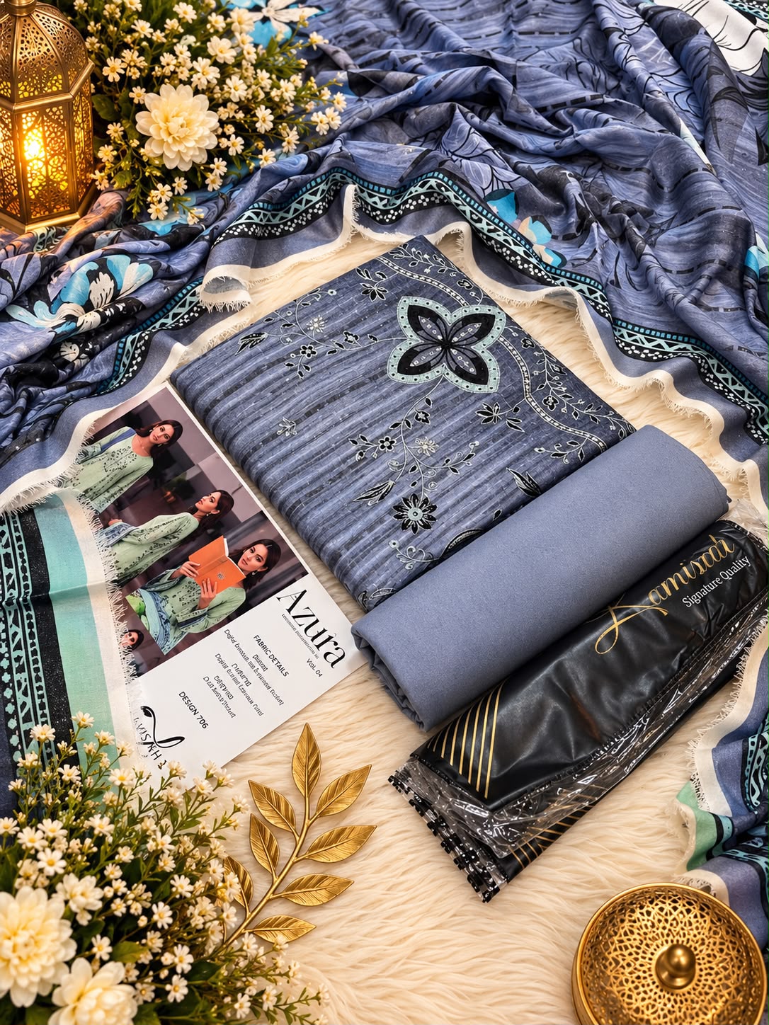 Lamisah Azura Karandi Emb 3PC Collection 2026