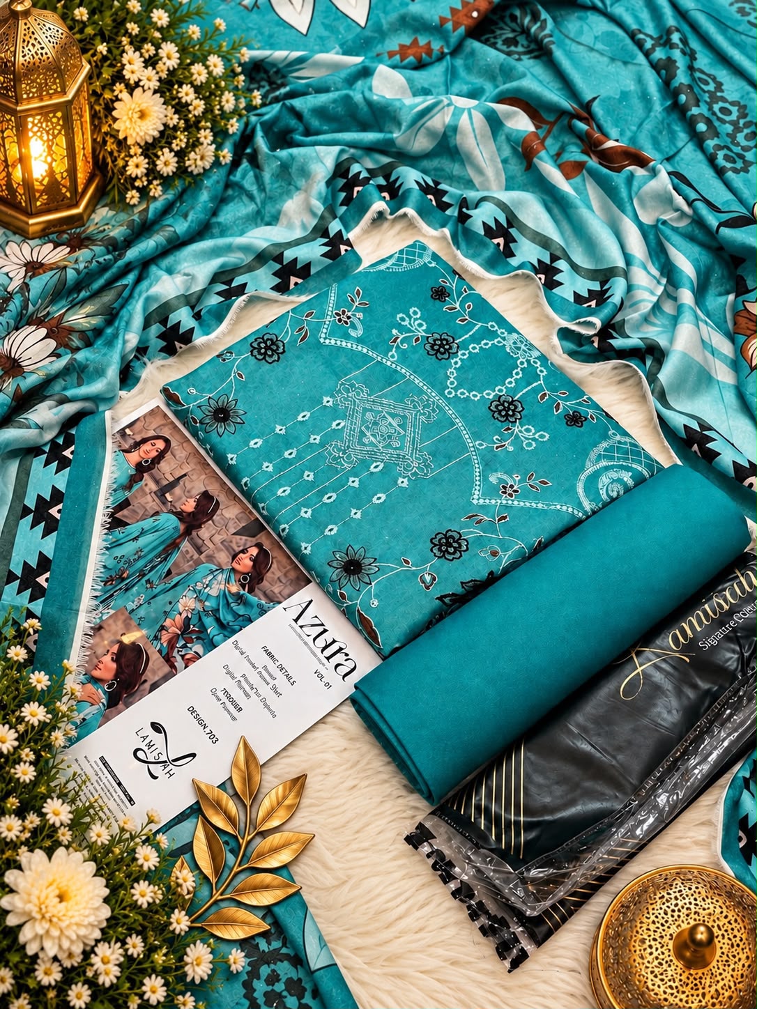 Lamisah Azura Karandi Emb 3PC Collection 2026