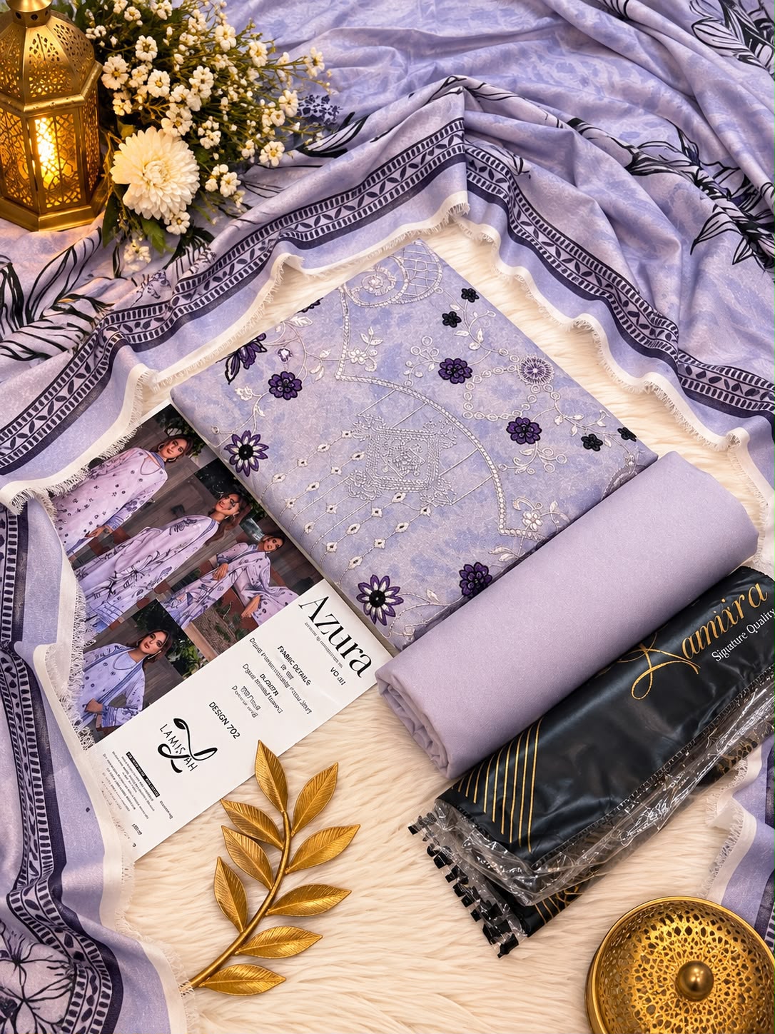 Lamisah Azura Karandi Emb 3PC Collection 2026