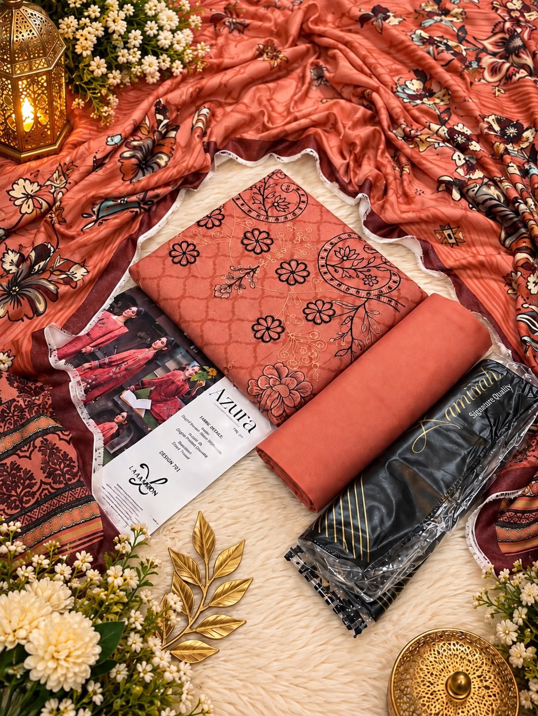 Lamisah Azura Karandi Emb 3PC Collection 2026