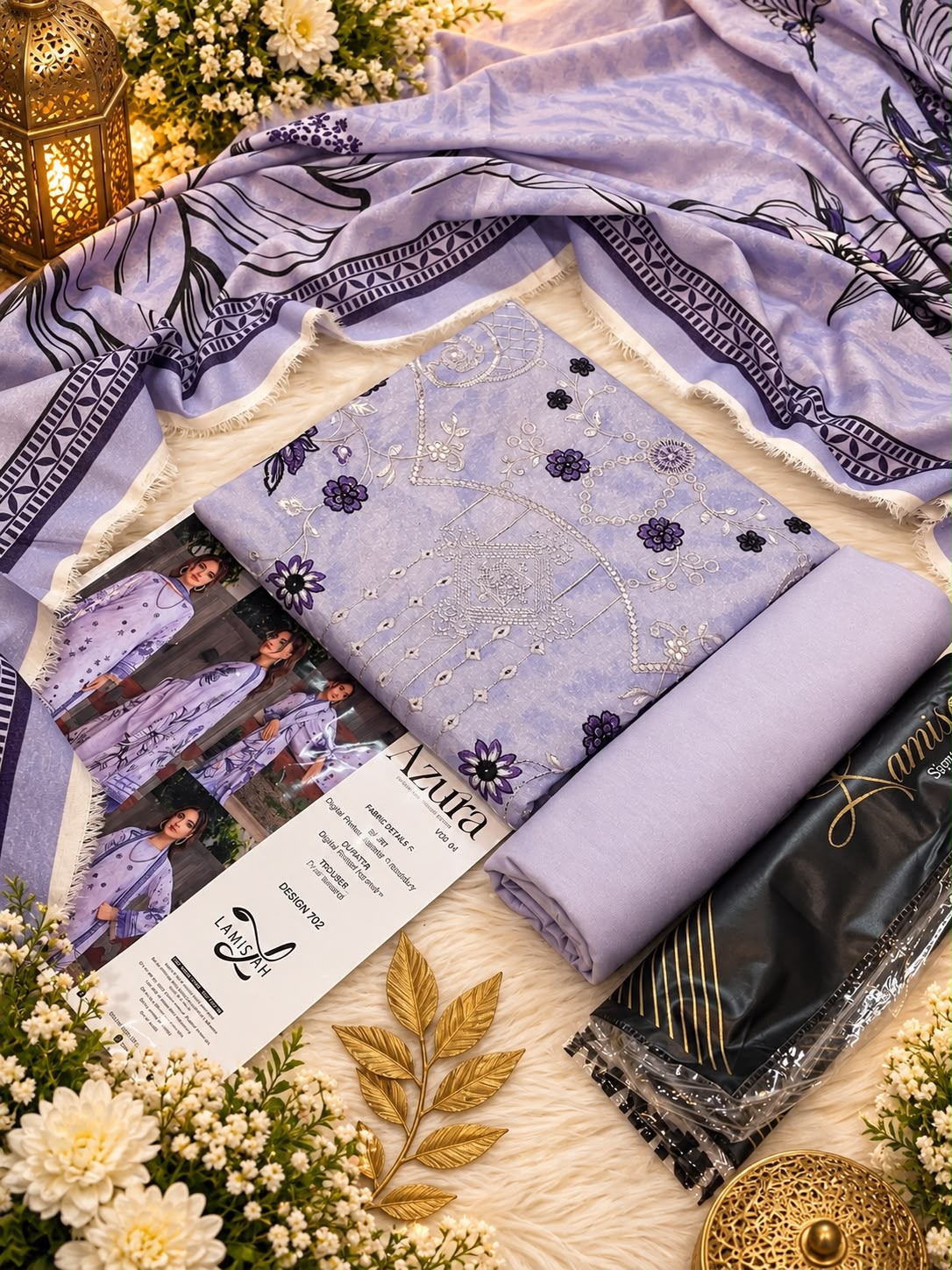 Lamisah Azura Karandi Emb 3PC Collection 2026