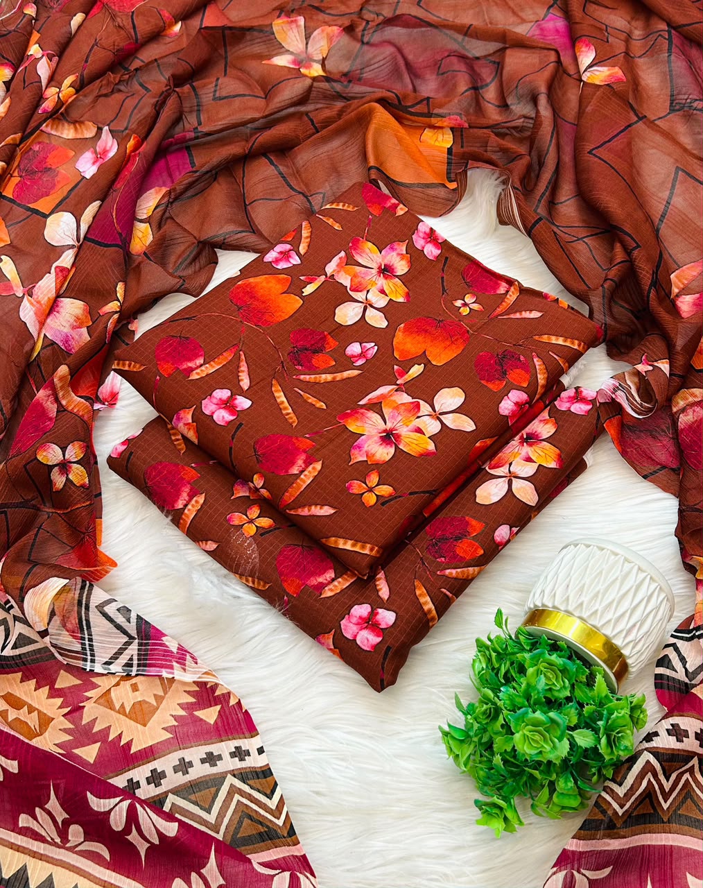Hajra Printed Viscose Allover 3PC Collection 2026-27