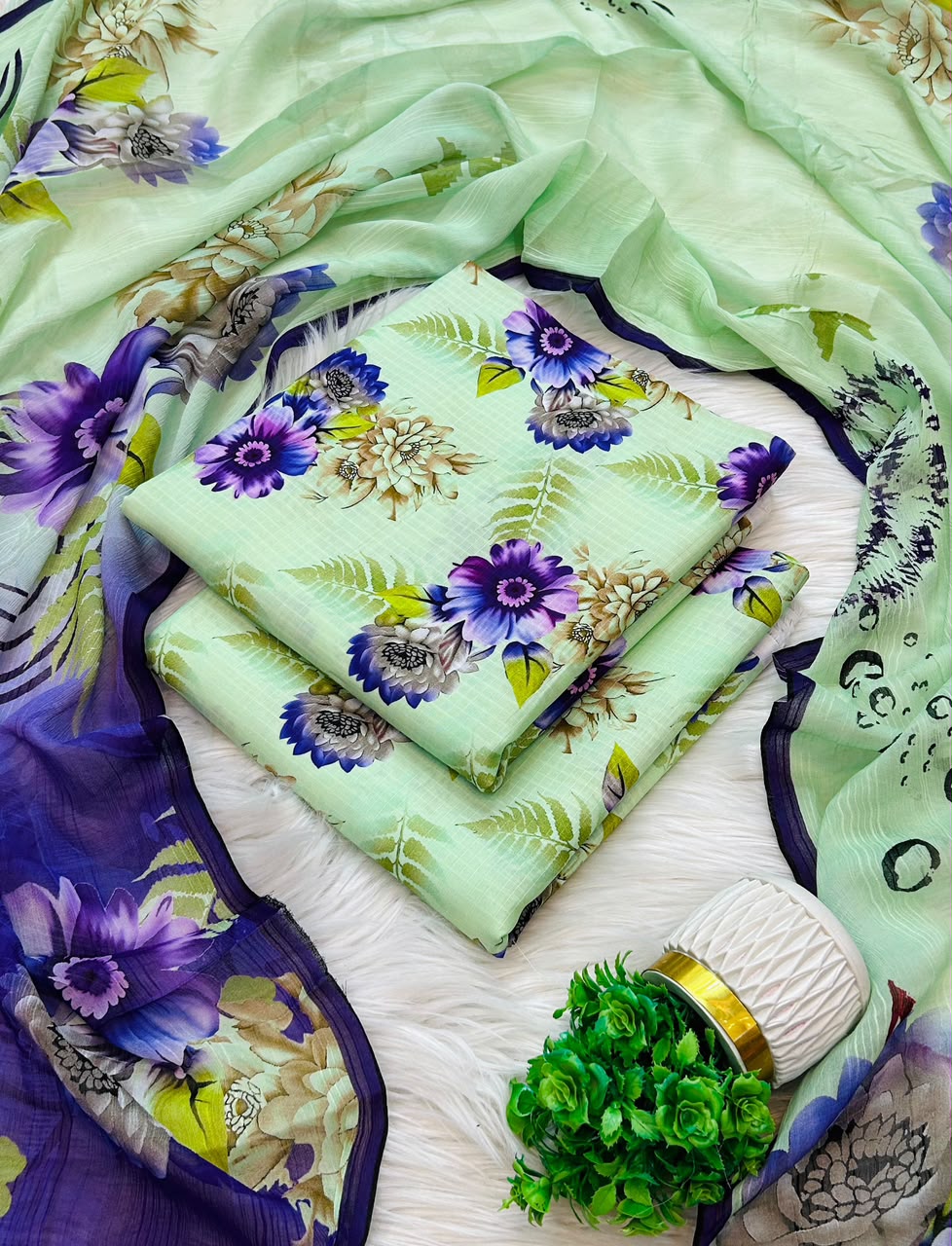 Hajra Printed Viscose Allover 3PC Collection 2026-27