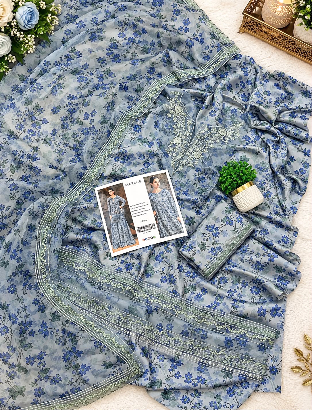 Mix Brand Luxury Silk Emb 3PC Vol-5